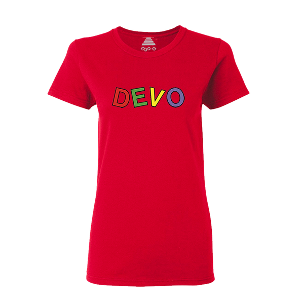 Block Letters Women's Red T-Shirt