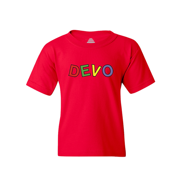 Block Letters Kid's Red T-Shirt